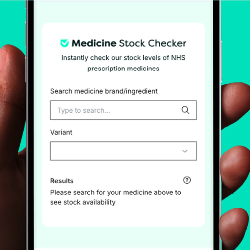 Pharmacy2U medicine stock checker tool