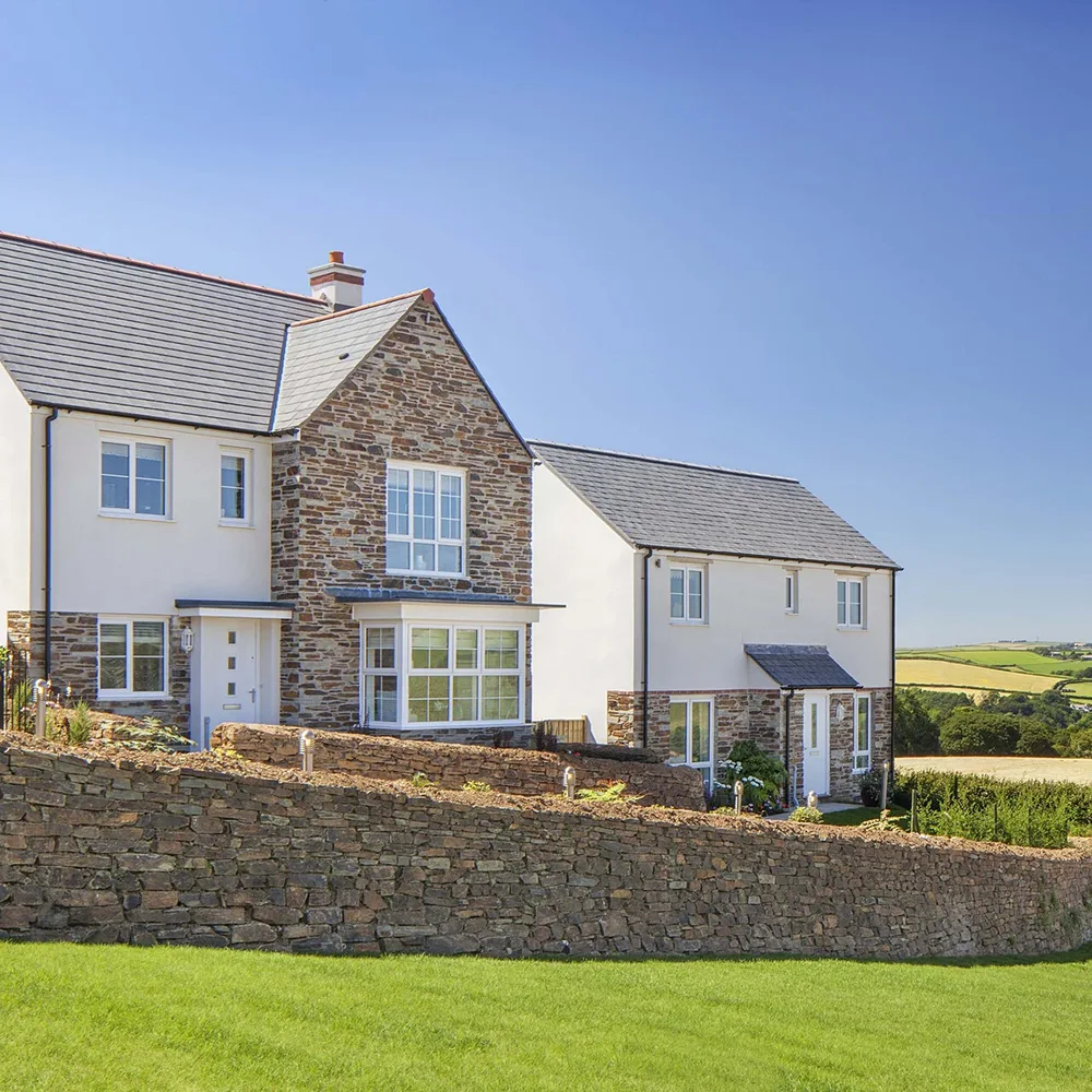 Weber render on a new-build development