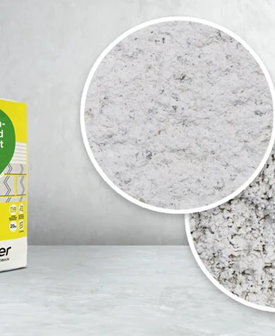 Weber through-coloured render product