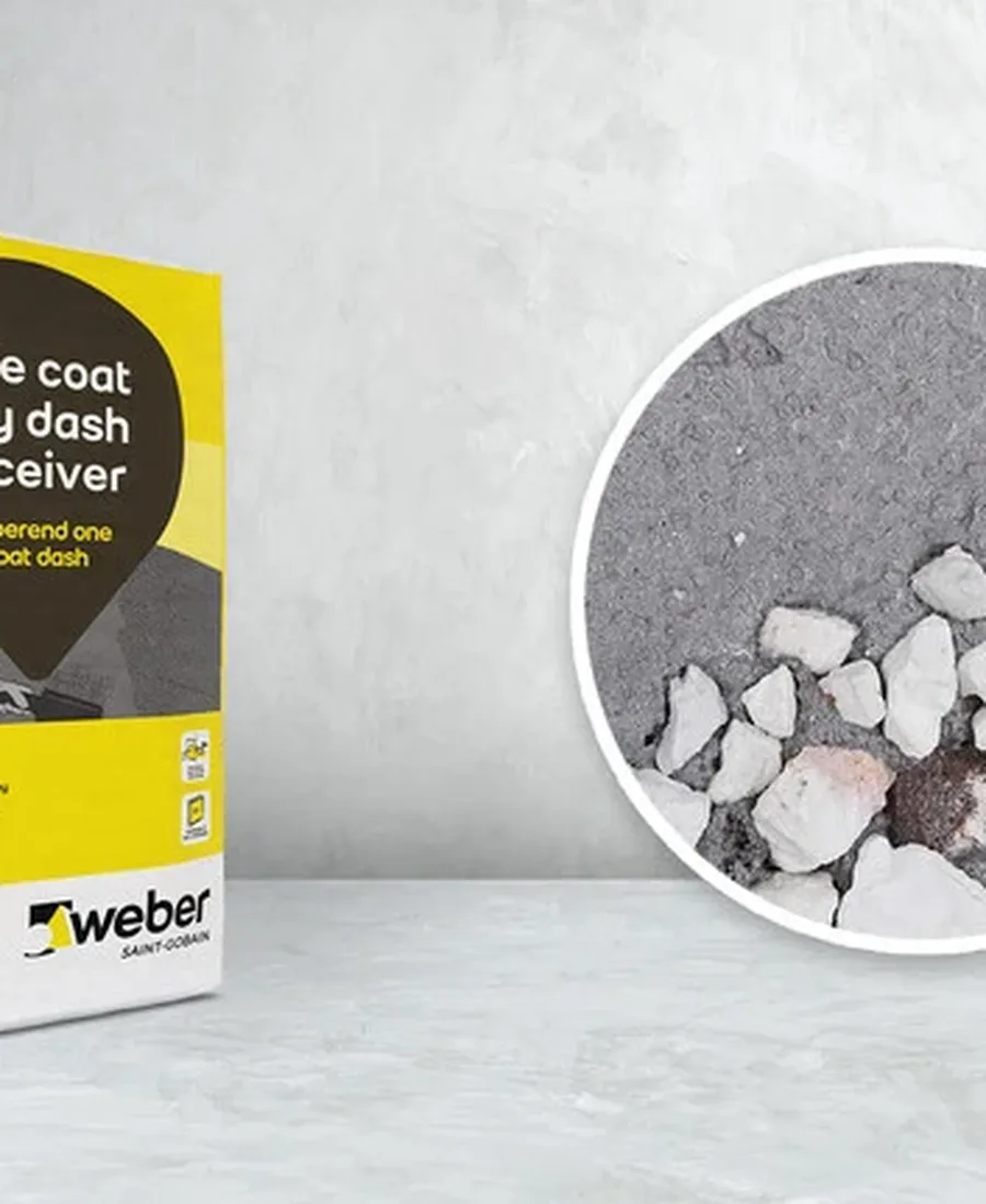 Weber one-coat render finish